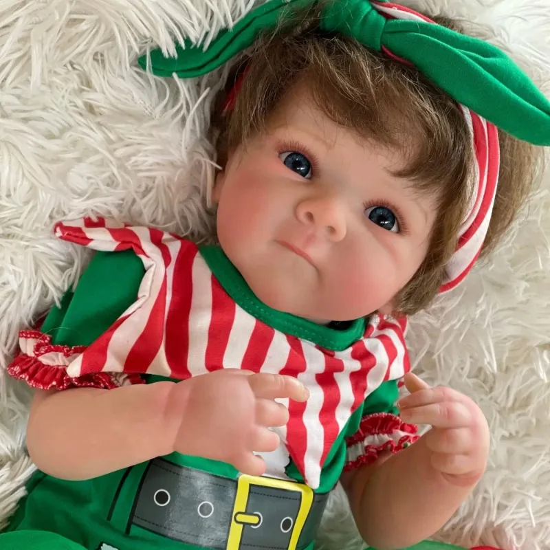 

18Inch Bettie Full Body Vinyl Bebe Reborn Doll Girl Belly Painted Newborn Baby Doll Toy For Kid Muñecas Reborn Christmas Gift