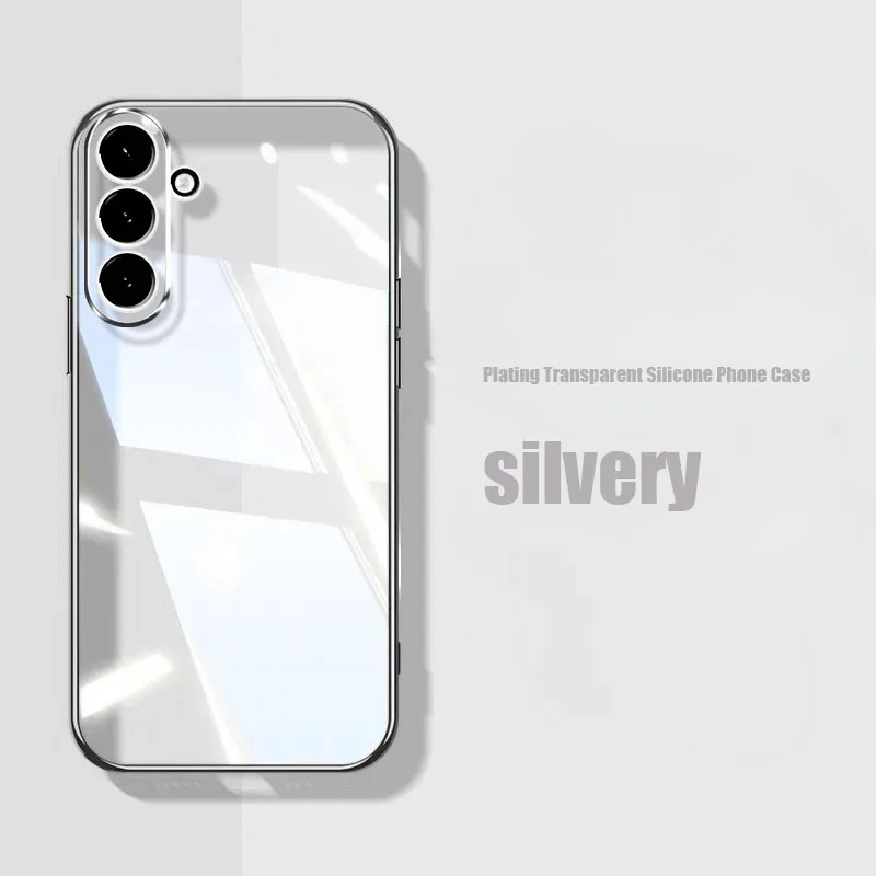 Luxury Glitter Plating Transparent Soft Phone Case