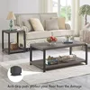Gold Coffee Table With Storage Shelf Rustic Wood and Metal Cocktail Table for Living Room Grey Round Coffee Tables Free Shipping 3