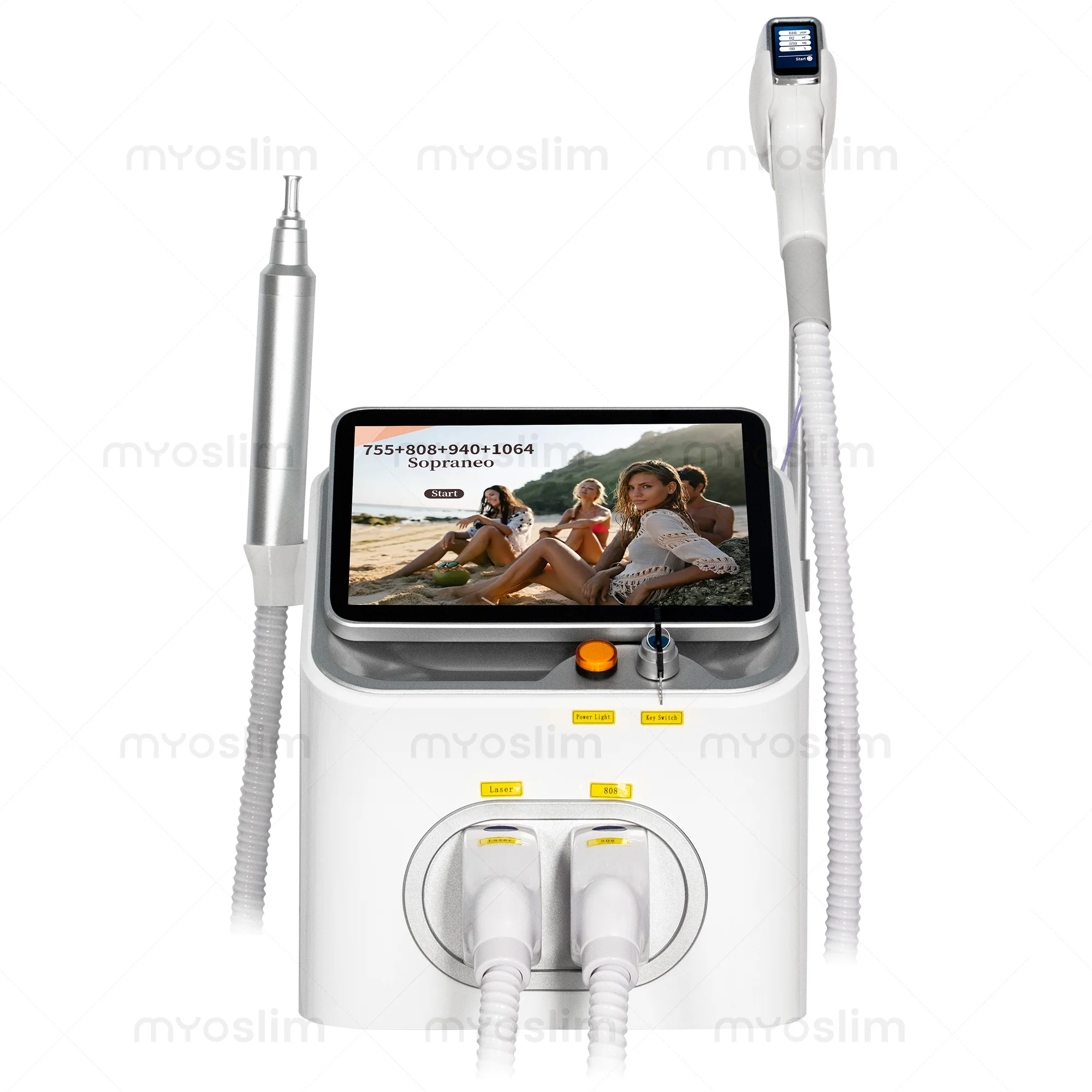 NEW 5000W FAC 10 Bars 2IN1 Diode Laser Picosecond Machine Ice Painless Hair Removal Tattoo Pigment Scar Removal 4 Waves 808NM 5