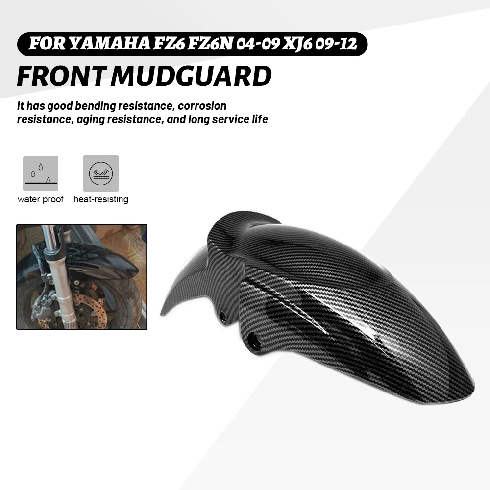 

For Yamaha FZ6 FZ6N FZ6S Fazer FZ6-S 2004-2009 XJ6 2009-2012 Front Fender Mud Flap Guard Fairing Motor Mudguard Splash Wheel Cap
