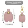 Leather Key Protector Car Key Loop Replacement Vintage Key Sleeve Stylish Keychain Leather Leather Key Sleeve For Women Men 6
