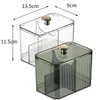 Transparent Acrylic Cotton Swab Storage Box Desktop Dust-Proof Makeup Removal Cotton Lipstick Cosmetics Storage Organization 6