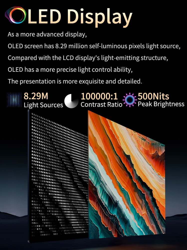 PS5 스위치 노트북 MacOS용 스타일러스 HDMI 호환 외부 게임 모니터가 포함된 14인치 4K OLED 휴대용 모니터 터치스크린