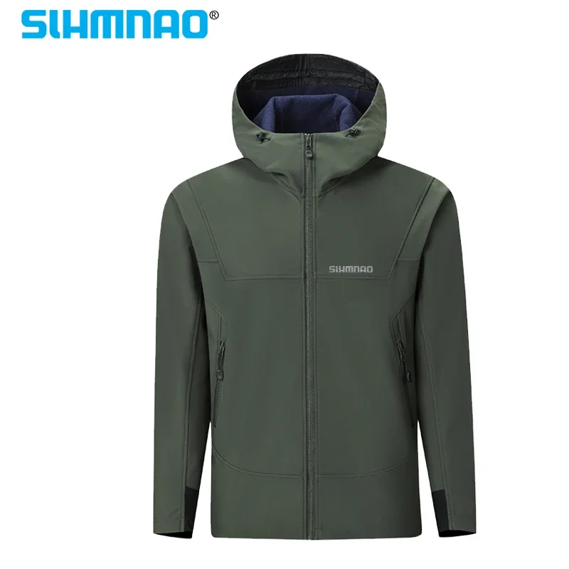 Fishing Jacket, Windproof and Waterproof Soft Shell, Men's and Women's Outdoor Hooded Jacket, Top, Cycling Jacket