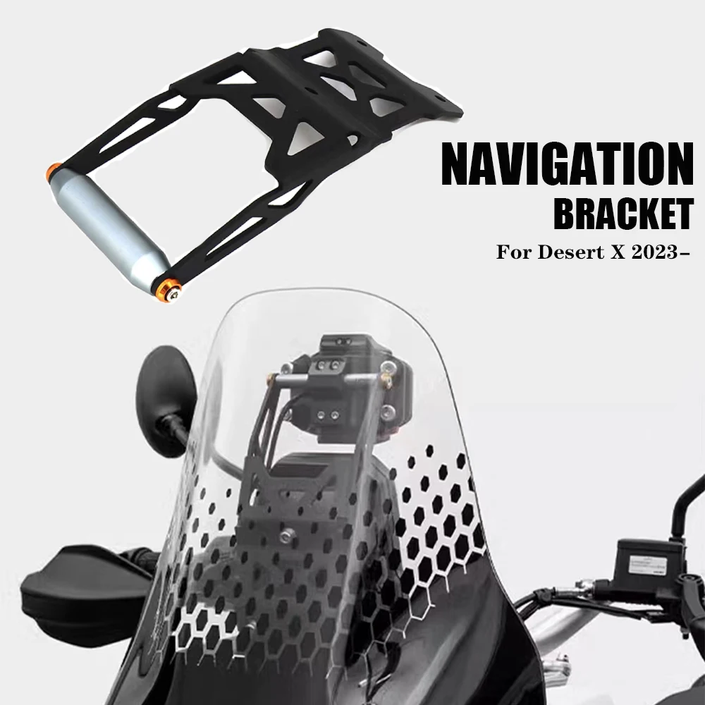 For DUCATI DESERT X DesertX Desert X 2023 New Motorcycle Accessories Black GPS Navigation Bracket Mobile Phone USB Charging