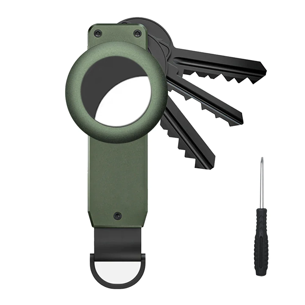 Sleek Aluminum Alloy Keychain for Airtag - Secure and Stylish Key Holder