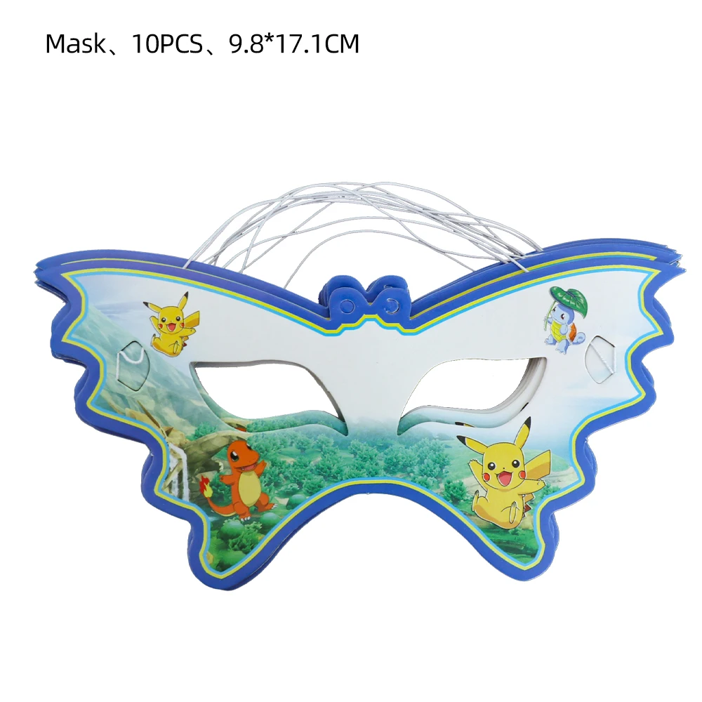 TAKARA TOMY Pikachu Pokemon Birthday Decoration Disposable Cutlery Cup Plate Napkin Tablecloth Bag Baby Shower Party Supplies