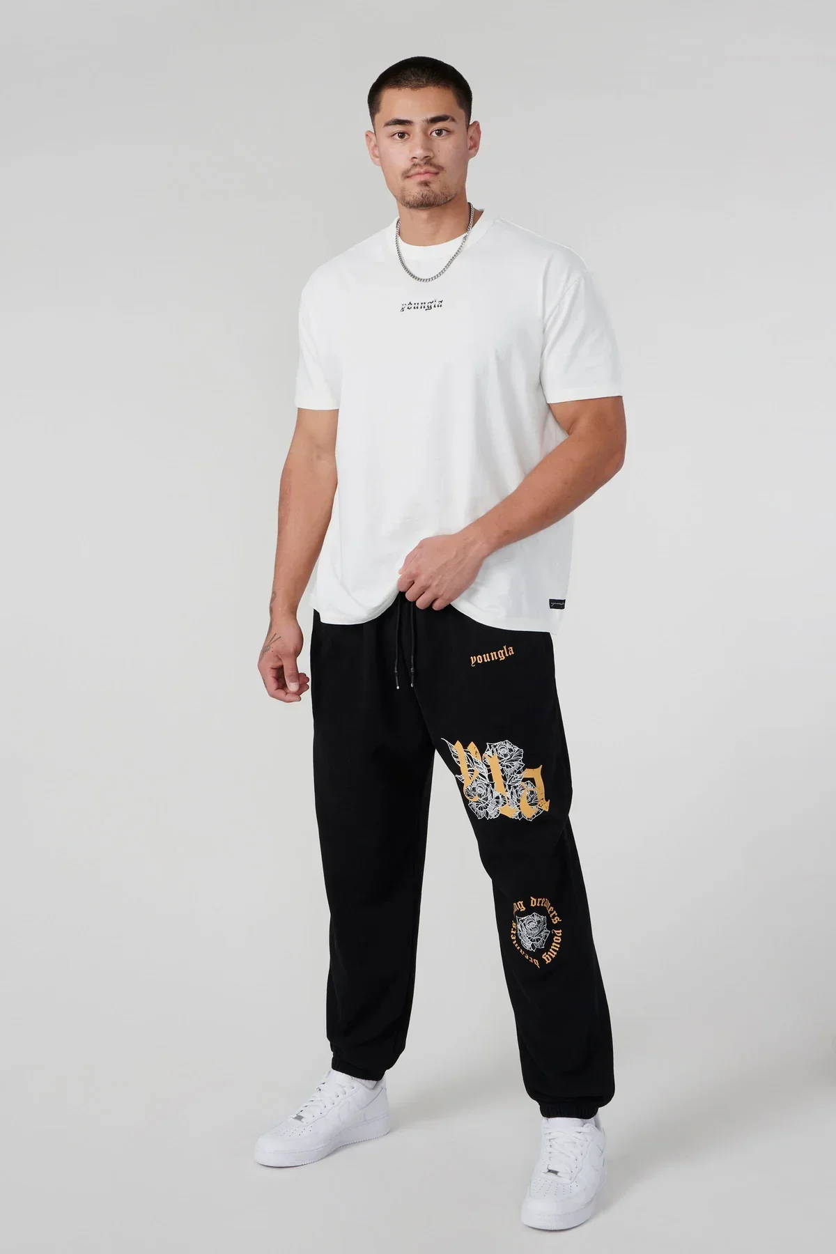 American style New YA Women's Sweatpants Sports and fitness cotton printed casual pants Jogger Gym bodybuilding Pants