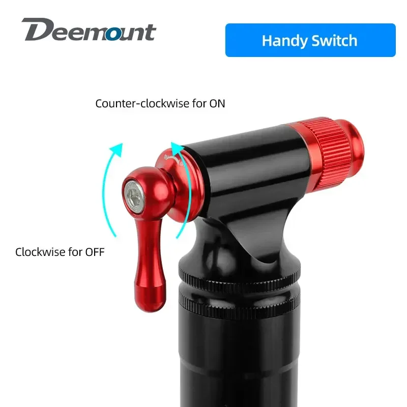 Cartucce CO2 Bicicletta Kit Pompa Gonfiaggio Pneumatici Bici Con Cartucce CO2 Filettate 16g - Per Valvole Presta E Schrader Tubo Carburante - Foto 9