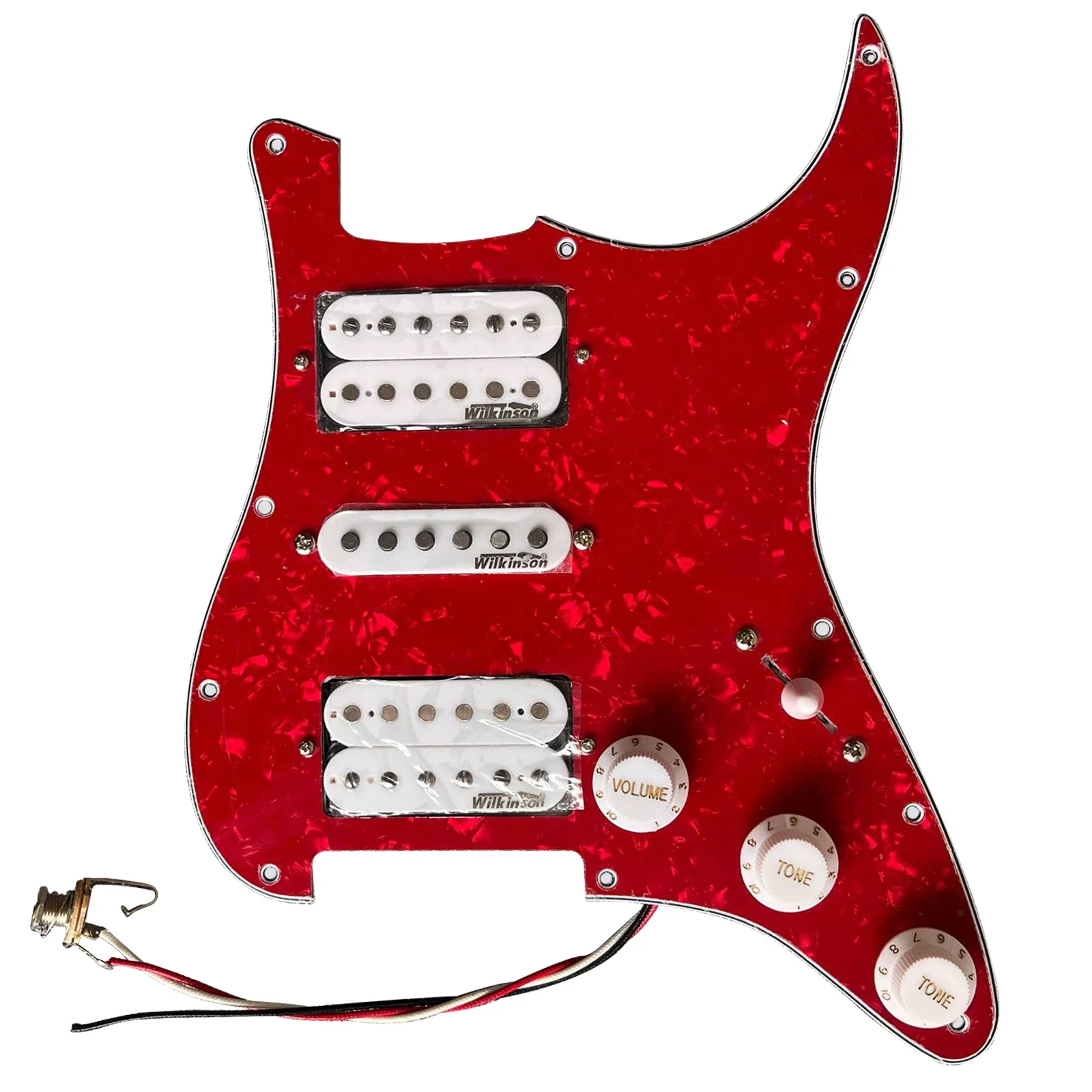 

4-слойная Предварительно Проводная HSH накладка с 11 отверстиями, с 5-ходовым мульти-переключателем, Alnico 5, хамбакер, набор пикапов, запчасти для электрогитары