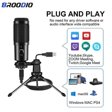 

USB Condenser Microphone Professional Recording Studio MIC For PC Computer Laptop Singing Gaming Streaming Condenser Microphones