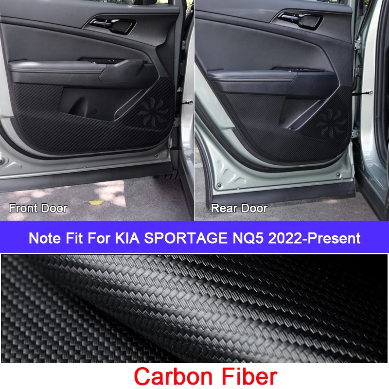 HEYOUTH 2 stuks autoaccessoires voor Kia Sportage, middenconsole wrap kit stickers van koolstofvezel, stickers voor Sportage NQ5 2022 2023, alleen hybride versie