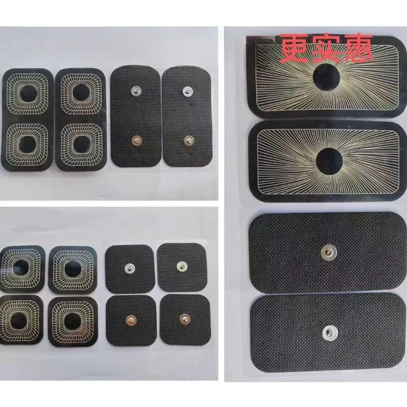 Electrode Pads Muscle Stimulator Muscle Massager Muscle Massager Stick Massage Tool 12PCS 3.7mm Snap Self-adhesive Electrode Patch suitable for Compx Full Series 3.0 4.0 5.0 6.0 8.0 Muscle Electrical Stimulator