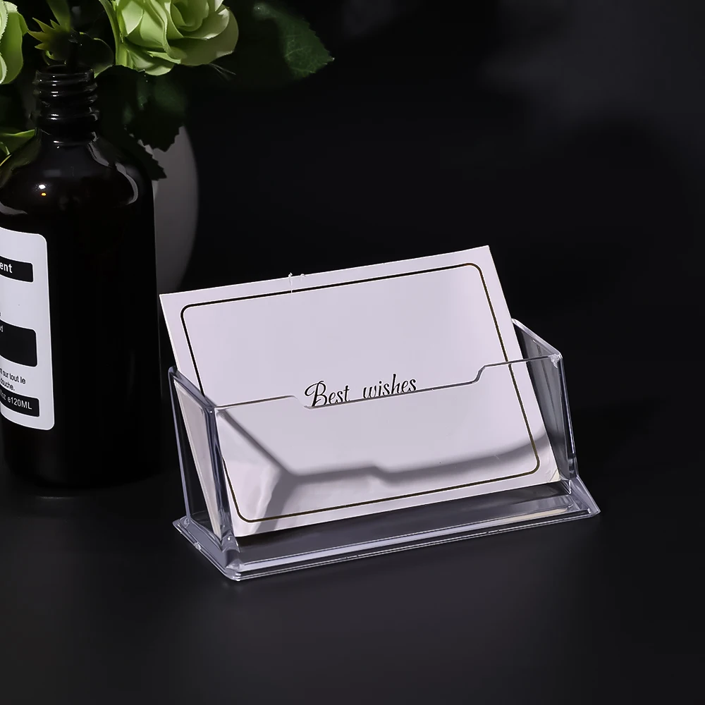 PORTE CARTE-Présentoir De Carte De Visite 2 Pcs Porte-Cartes De Visite