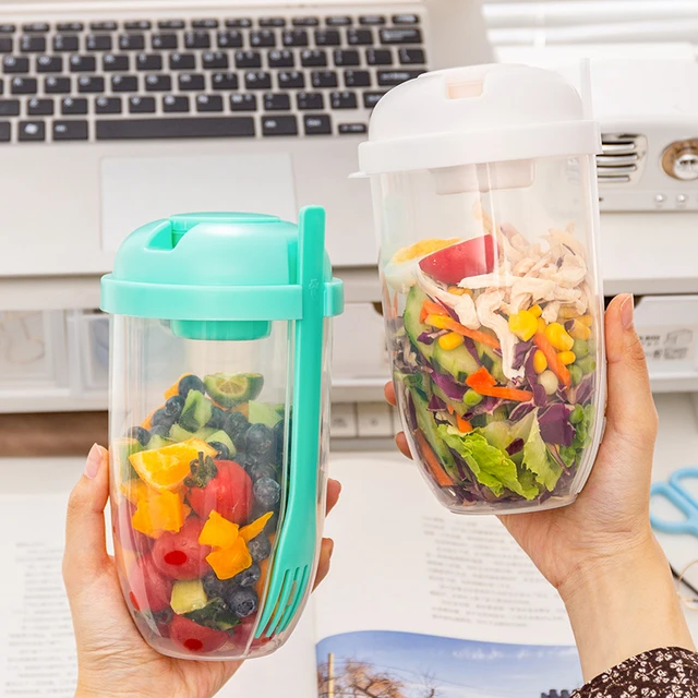 Containers Yogurt Container  Yogurt Salad Cup Container Set - Portable  Salad Cup - Aliexpress