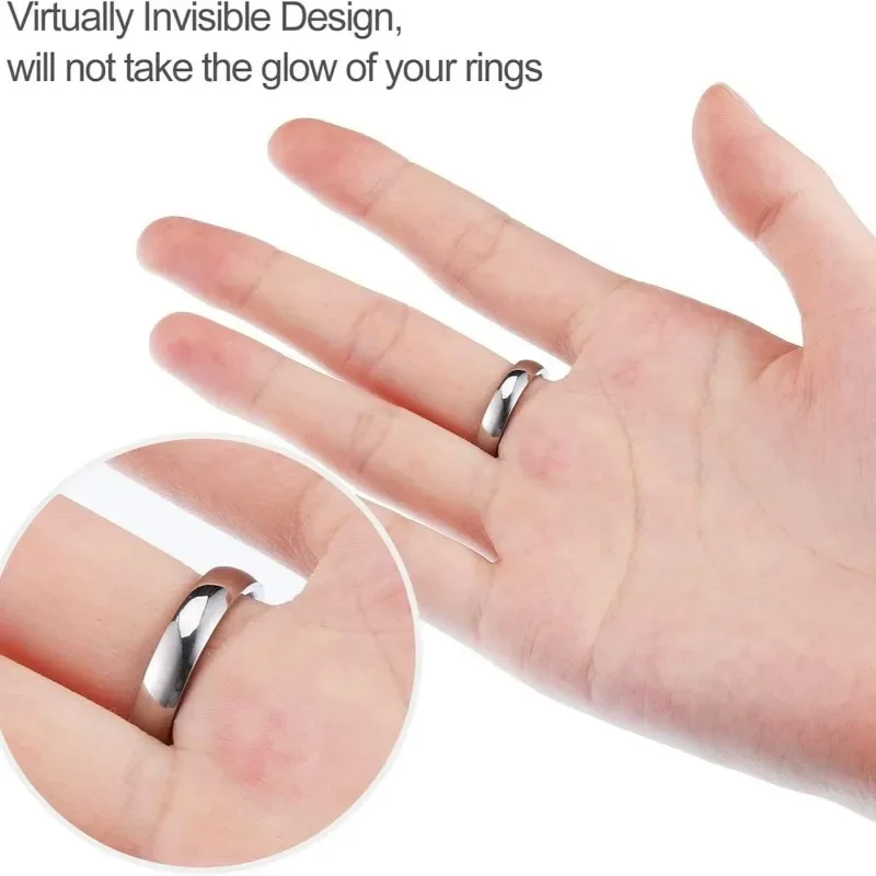 Reduce Ring Size Stickers Anti Slip Cuttable Rings Size Resizer Men Women Finger Ring Transparent EVA Silicone Adjusting Pad