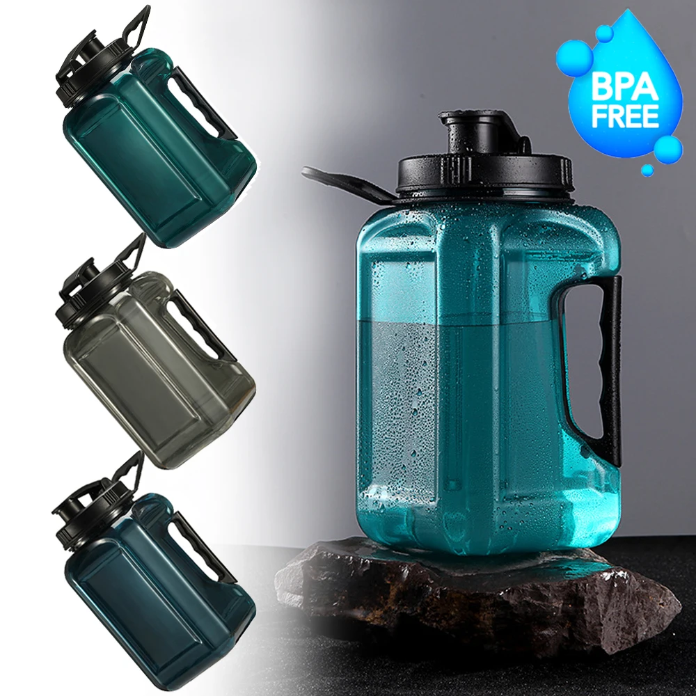 Outdoor Travel Sports GYM BPA Free Portable Leak-proof Kettle Water Bottle 2 Liters for Man Plastic Large Capacity Water Bottle