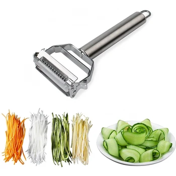 LMETJMA Multifunctional Julienne Peeler 1