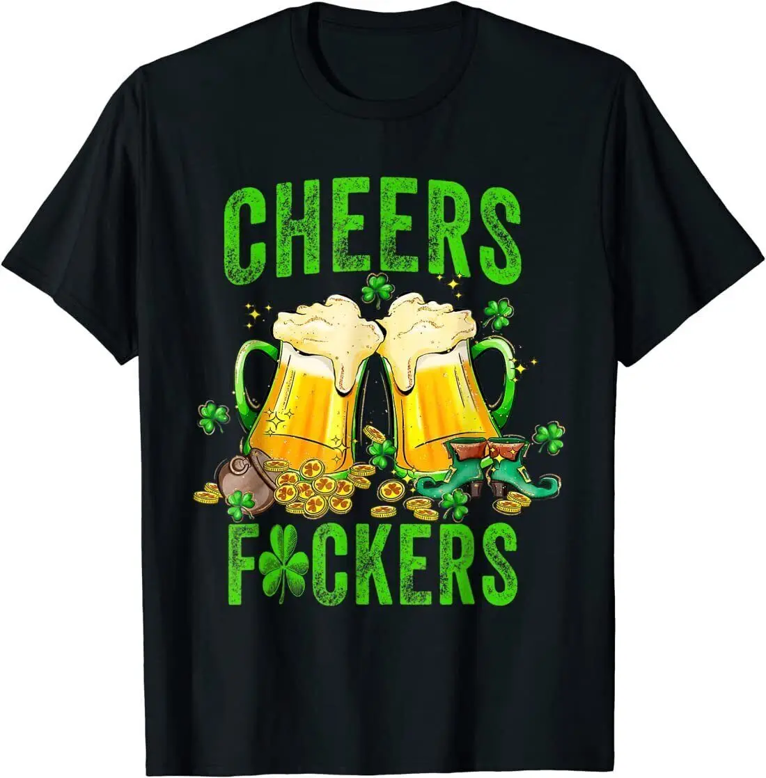 Cheers Fckers St paфокусы день пива питьевые кружки футболка длинные или короткие рукава
