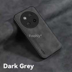 Shockproof Magnetic Protective Case - Skin Feeling Back Cover Shell for HONOR X9C (Dark Grey)