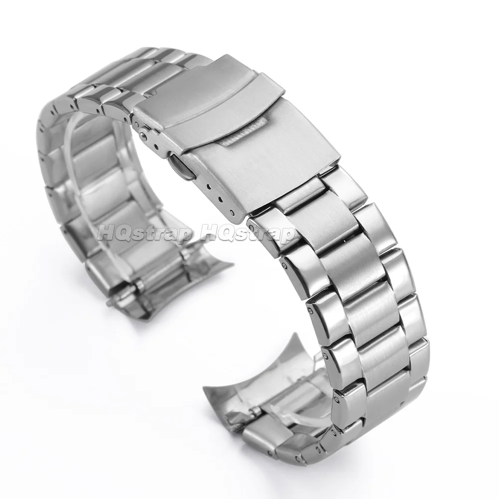Sleek Stainless Steel Adjustable Watch Strap - Universal Replacement Band