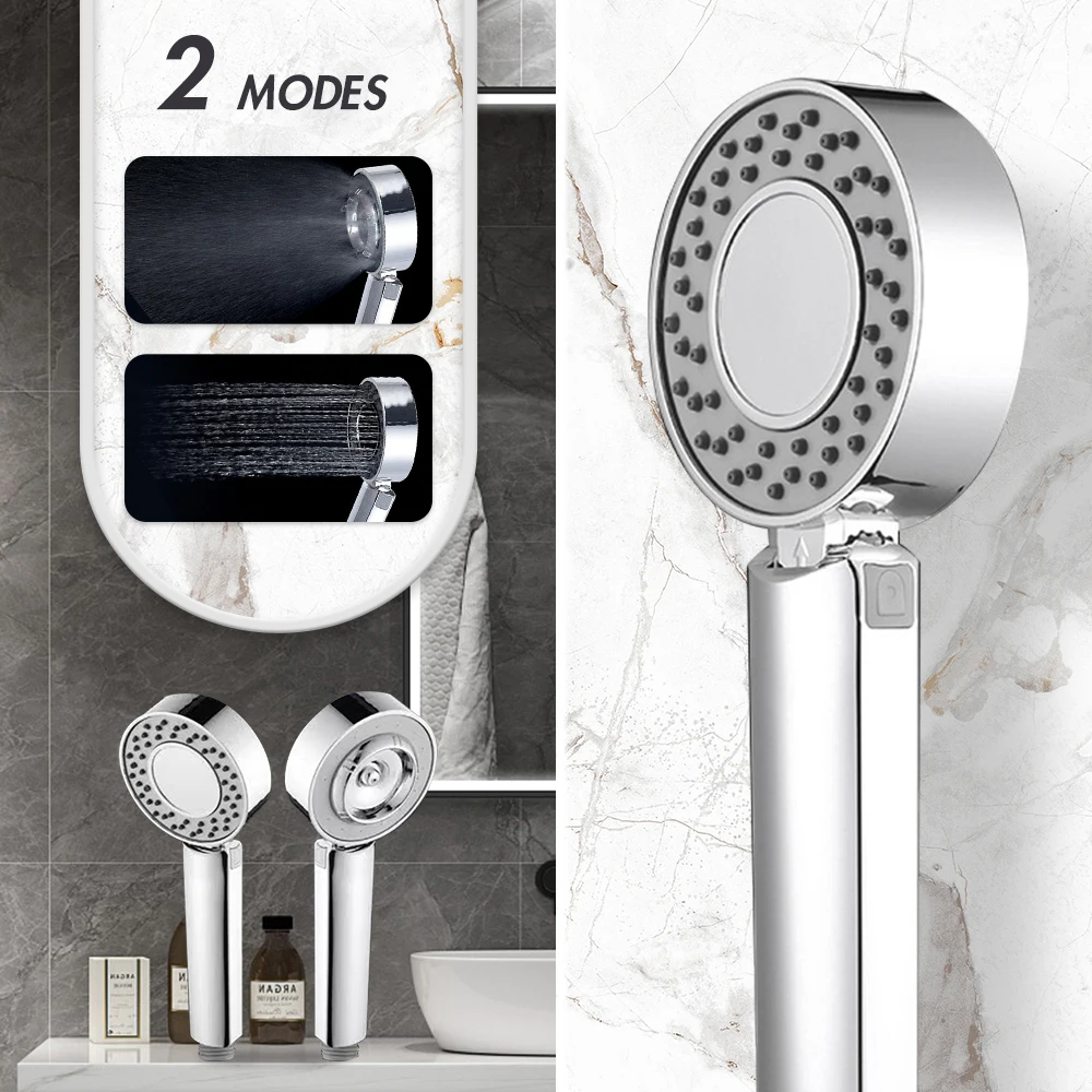 

2023 Double Sided SPA Shower Head High Pressure Water Saving Portable Double Faced Shower Can Spray for Bathroom Accessories