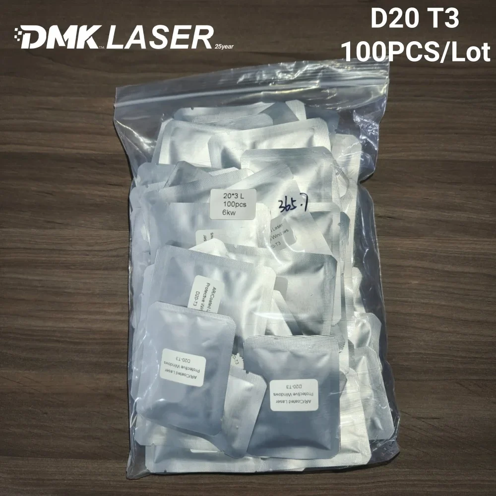 DMK 100 Stück 18*2 20*2 20*3 25*2mm Faserlaser-Schutzfenster Optische Linse für SUP Relfar QILIN BW101-GS WSX Schweißgeräte – Detail 5