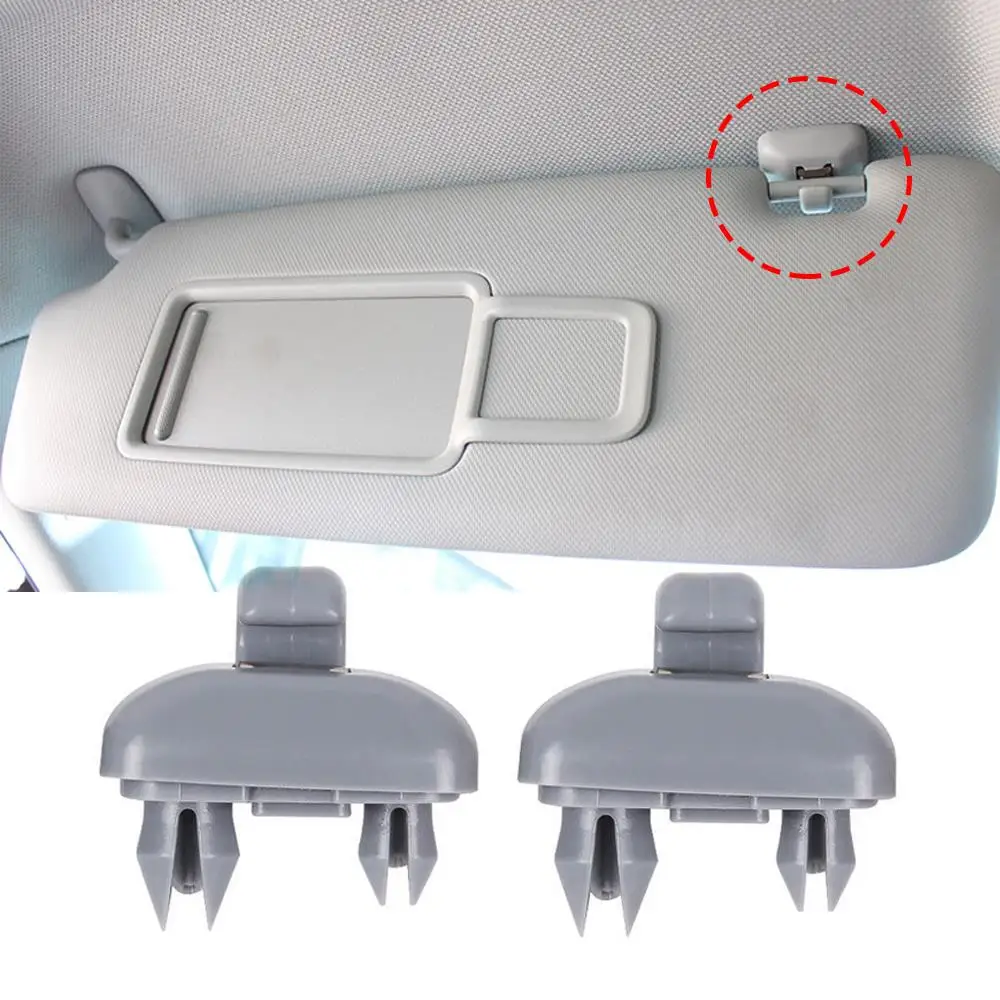 2Pcs Car Sun Visor Clip Interior Sun Visor Fermo Gancio Della Clip Della Staffa Per Audi A1 A3 A4 A5 Q3 Q5(8E0 857 562)A7 B6 B7 B8 S4 S5