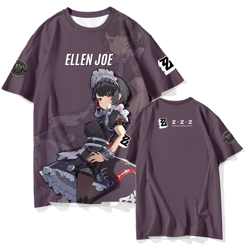 Zenless Zone Zero Short Sleeve T Shirt Kids Tees Cosplay Tops