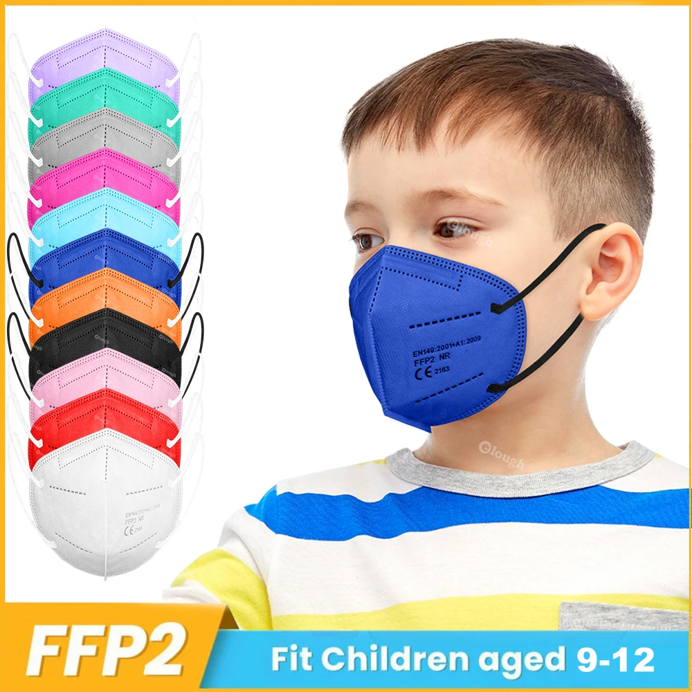 FFP2 детская маска KN95 детские защитные одобренные FPP2 маски CE ffp2mask для мальчиков и