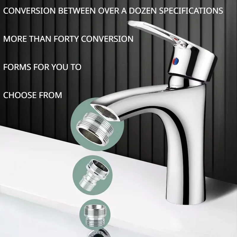 Faucet Adapter 16 18 20 22 24mm G3/4 G1/2 To M22 Connectors Kitchen Aerator Bubbler Water Purifier Adapter Faucet Extend Length Adapters