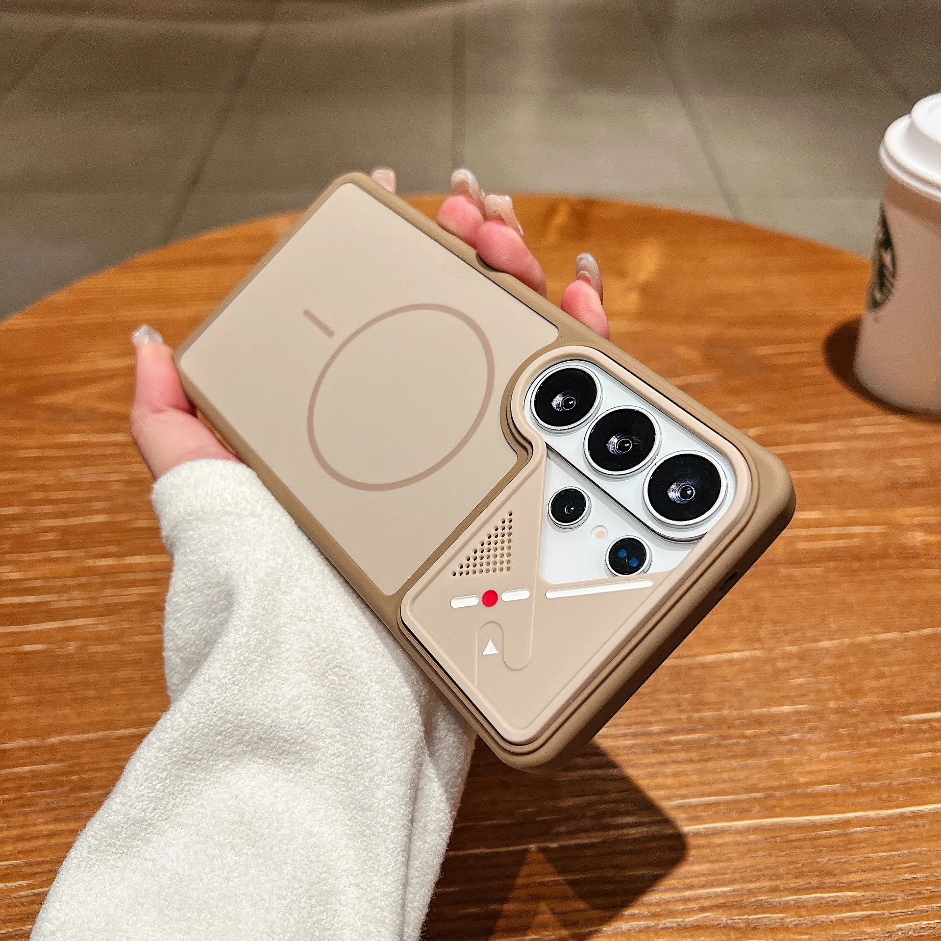 Magnetic Shockproof Silicone Case with Camera Protector and Mag-safe Charging