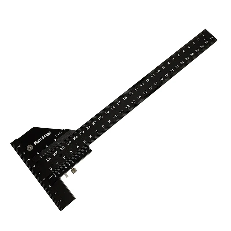T Type High Precision Multifunctional Woodworking Ruler Scriber Measurement Carpentry Marking