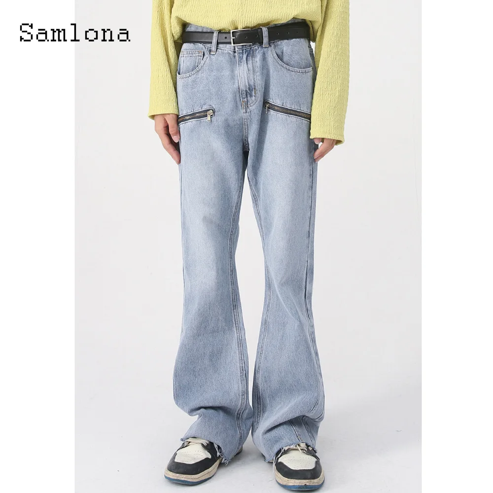 

Japanese Fashion Hip Hop Jeans Demin Pants Mens Vintage Pocket Zipper Trouser Men's Boot Cut Jean Hotpants Men Demin Wear 2023