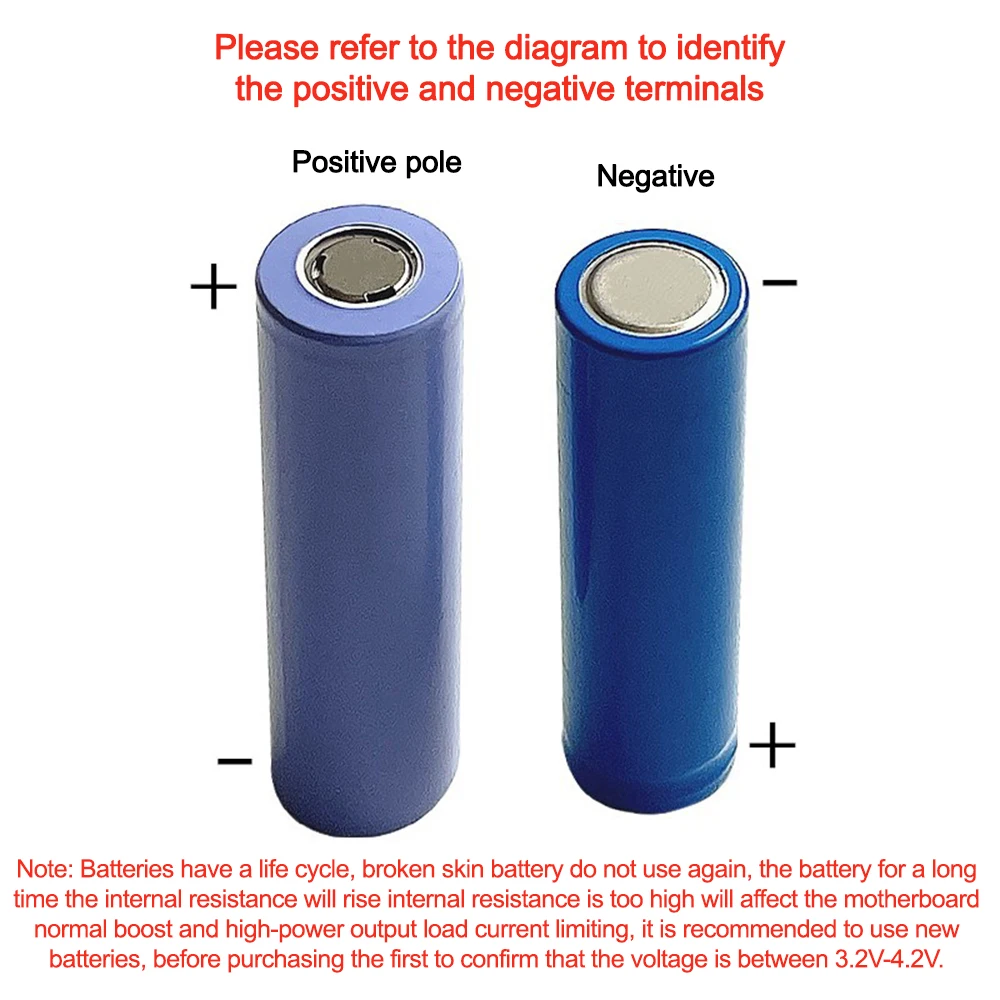 1*18650/18700/20700/21700 Lithium Battery Power Bank Case Type-C USB Charger Outer Case Plastic Shell LCD Display and Cable power bank case battery power bank box