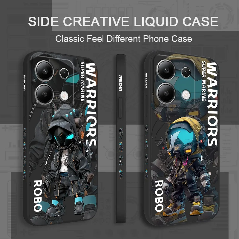 Trendy Cool Boy Liquid Silicone Phone Case Cover