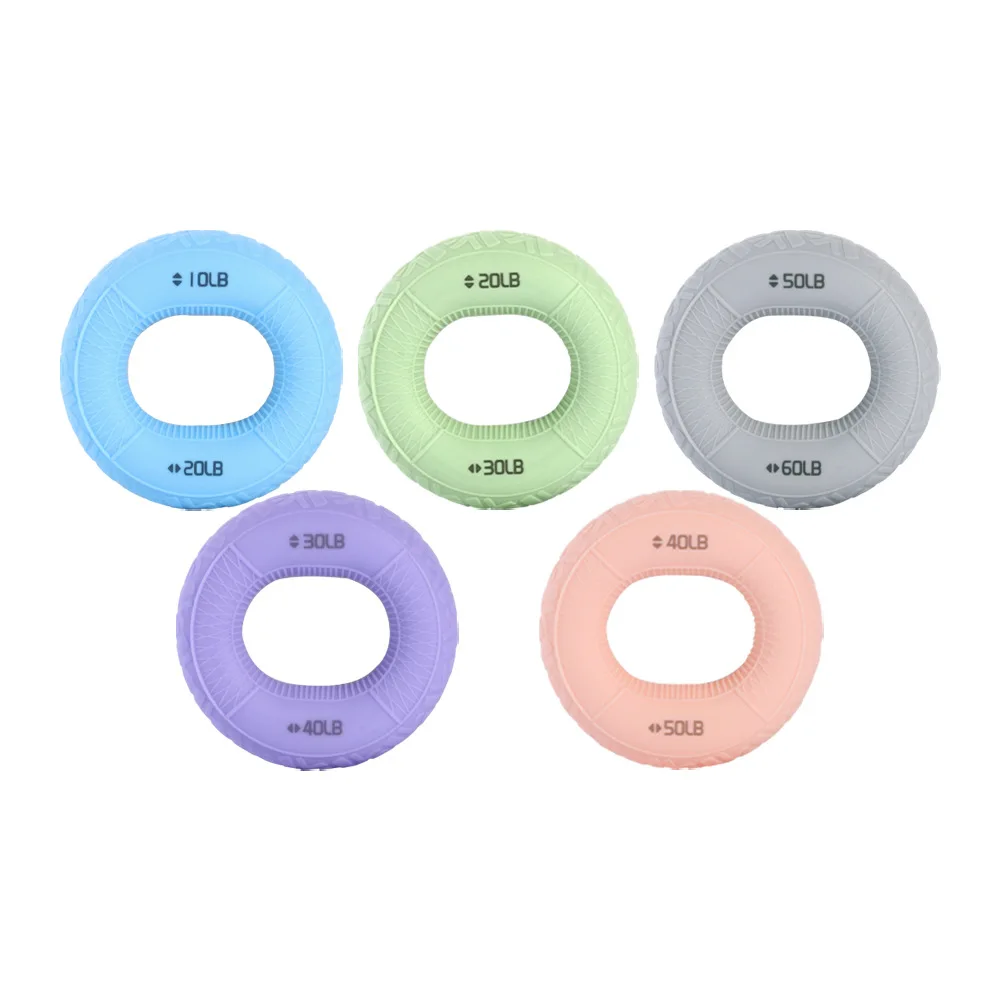 Grip strength circle professional exercise, hand strength rehabilitation training, massage, silicone grip device