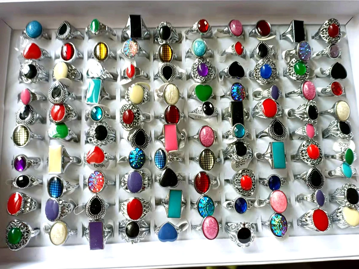 Wholesale 25pcs Women's Cute Fashion Jewelry Rings Party Favor