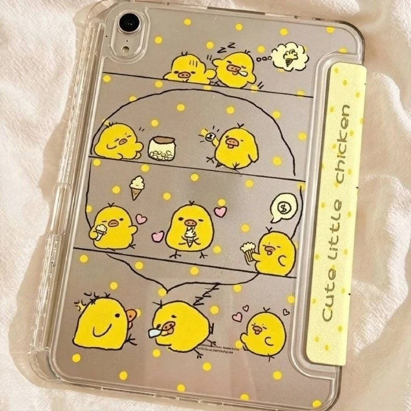 Polka-dot Chick Y-Shape Foldable Tablet Protective Case