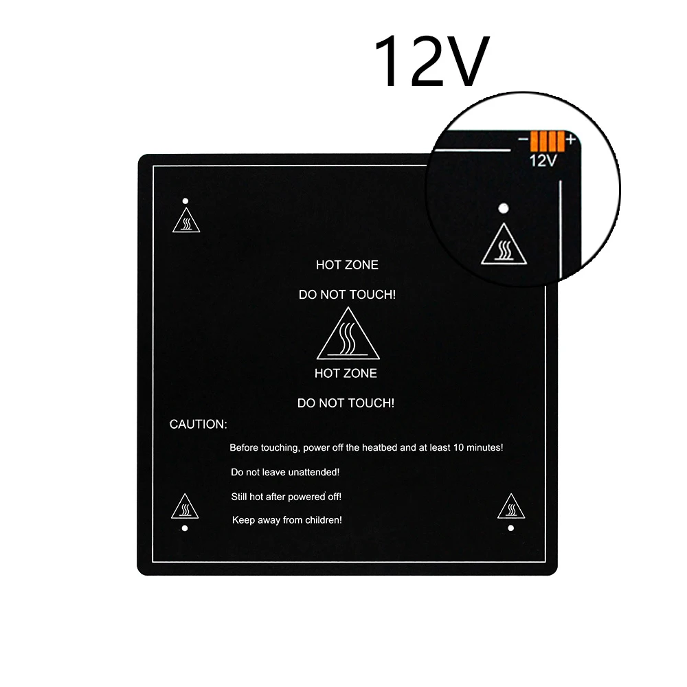 Creativity MK3 Hotbed Aluminum Heated Bed for Hot-bed Support 12V/24V 310*310*3.0mm 3D Printer Hotbed 3D Printer Part