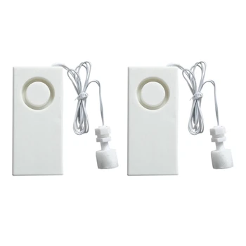 최고 거래 2X 수위 경보 누수 감지기 오버플로 경보 풀 워터 경보 120 DB 보안 경보 시스템, 수위 누출 감지기 넘침 경보