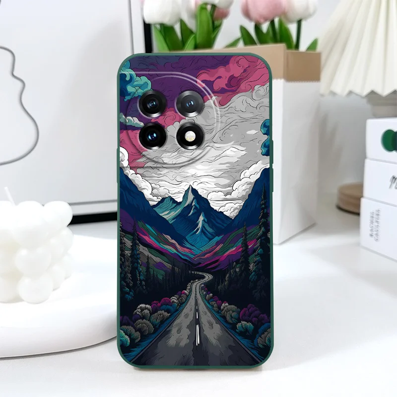 Illusionary Mountain Liquid Silicone Phone Case