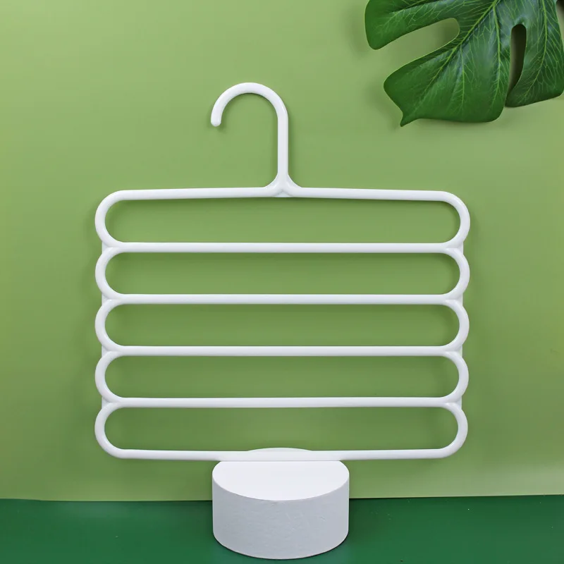 Clothes Hanger Clothes Hangers Trousers Hangers Holders 5 Layers Pants Towel Scarfs Racks Storage Organization