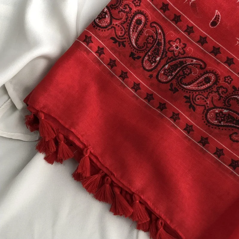 36 Designs Blumendruck Voile Quaste Viskose Schal Schal weich dünn Wrap Pashmina Stirnband Bufandas muslimischen Hijab Sjaal 180 * 90 cm – Detail 5