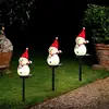 Snowman Stake Lights Waterproof Outdoor Solar Lights Solar Christmas Decorations Outdoor Christmas For Garden Patio 1