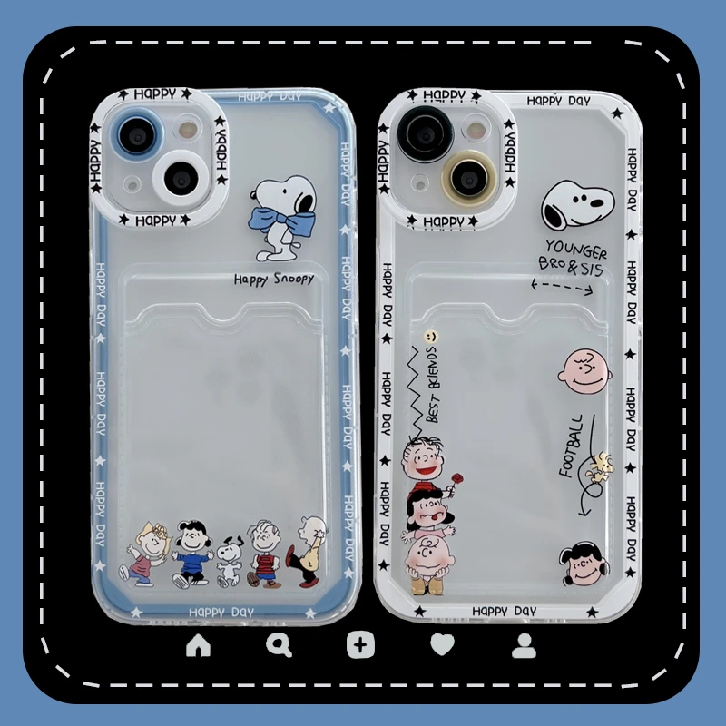 LV Snoopy iPhone X Wallet Leather Case