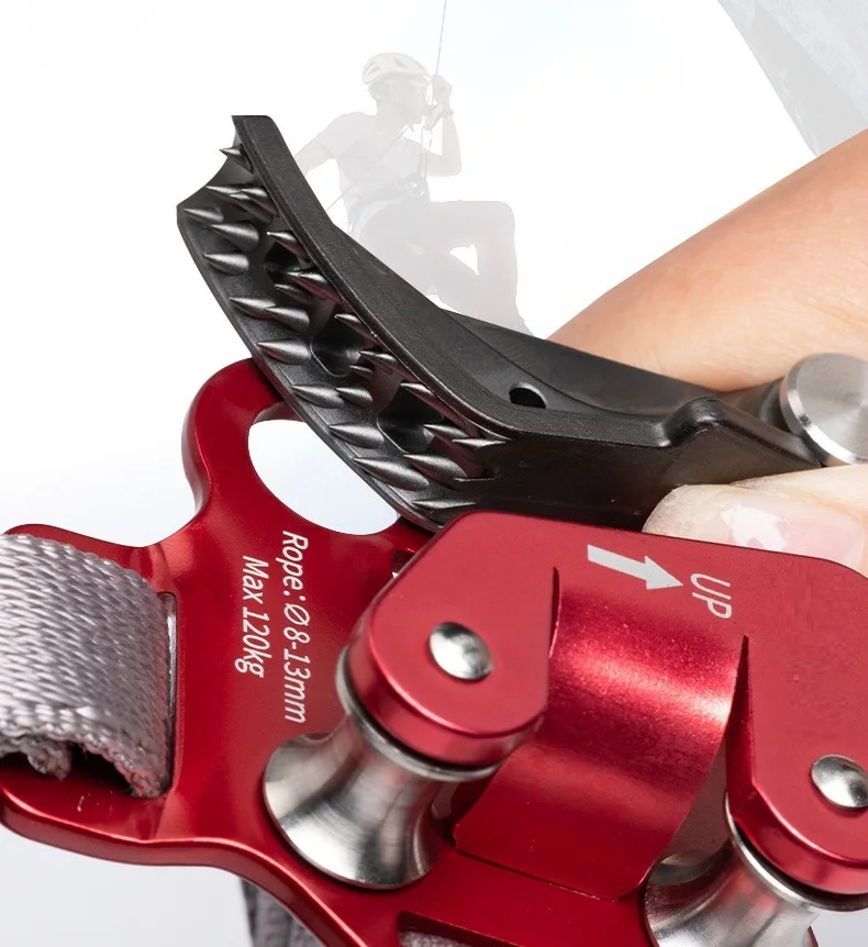 Outdoor Fuß Ascender SRT Klettern Riser Mit Pedal Gürtel Erfassen Seil Getriebe Anti Fall Off Links Rechts Fuß Ascend – Detail 3