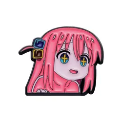 Cute Pink Anime Character Enamel Pin - Trendy Personalized Decorative Brooch (Xz9993 - 51)