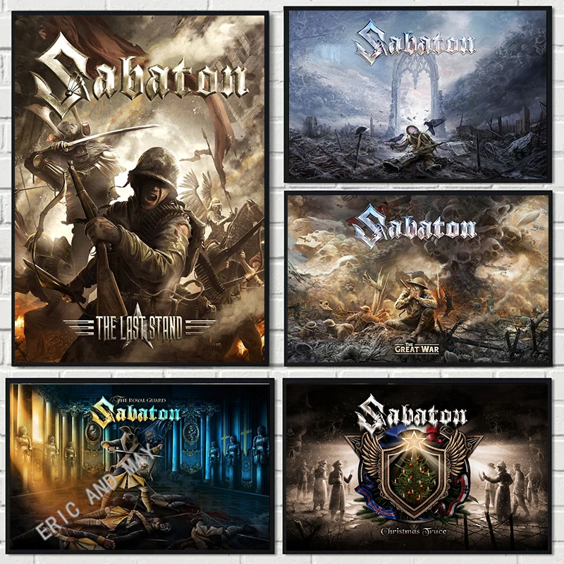

Poster Metal Sabaton Heavy Band Canvas Printing Music Wall Decor Gaming Wall Decor The Great War Livardet Wall Decoration